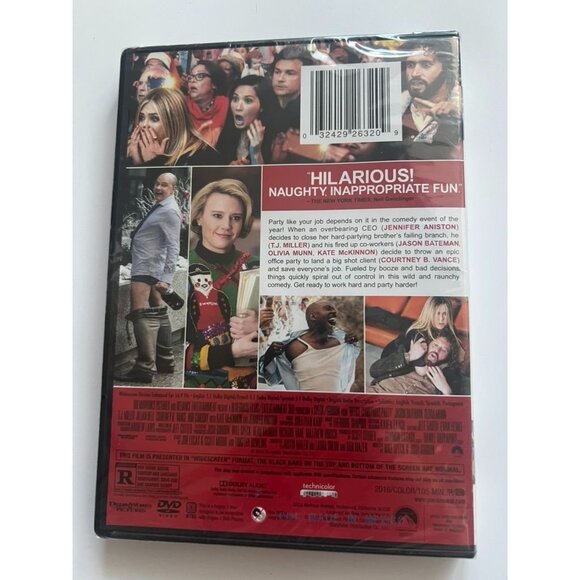 NEW Sealed Office Christmas Party DVD | Jennifer Aniston Jason Bateman | Holiday - Picture 2 of 2